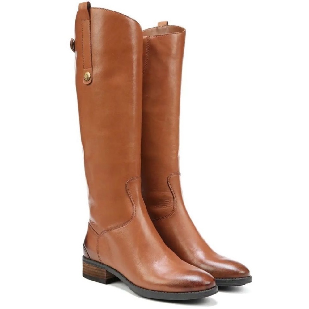 Sam Edelman Penny Brown Leather Riding Boots Size 6